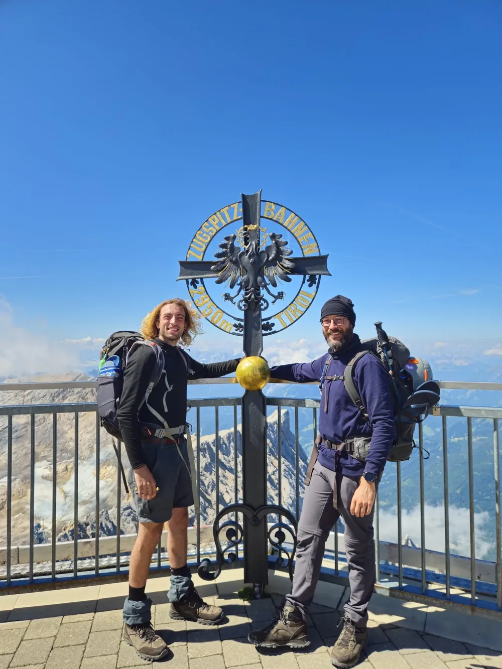 Maarten van Hassel op de Zugspitze